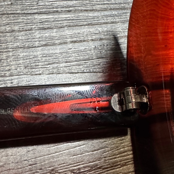 Vintage Christian Dior Oversized Red & Black Sunglasses 1970 France - Picture 9 of 14